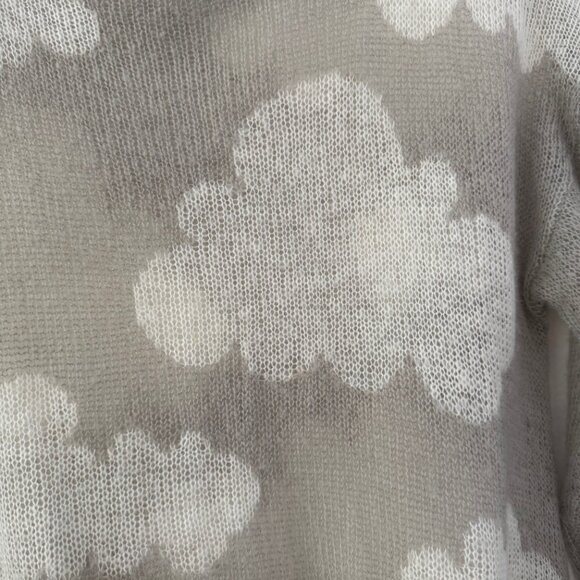 Wildfox White Label Cloud Print Distressed Sweater – XS, Slouchy Fit - Picture 2 of 6